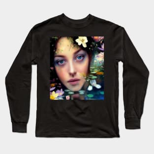 blue ayed goddess Long Sleeve T-Shirt